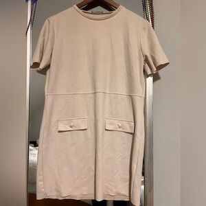 Beige Zara short sleeve dress